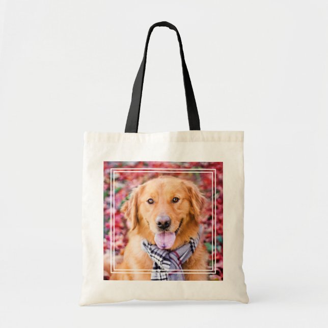 Tote Bag Golden Retriever In Scarf (Devant)