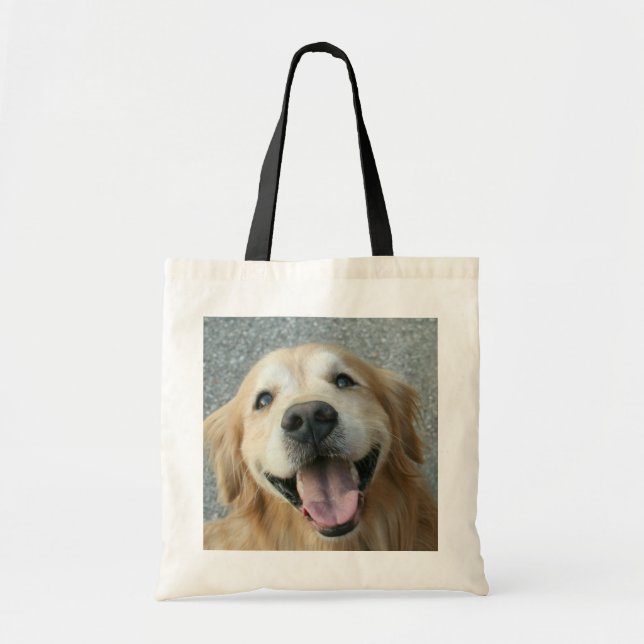 Tote Bag Golden Retriever souriant (Devant)