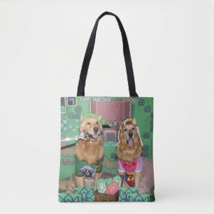 Tote Bag Golden Retriever Zelda et le lien