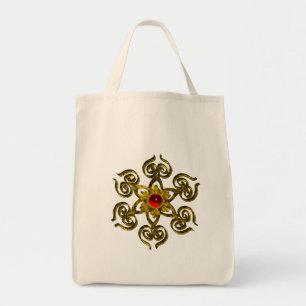 TOTE BAG GOLDEN ROSE RUBY