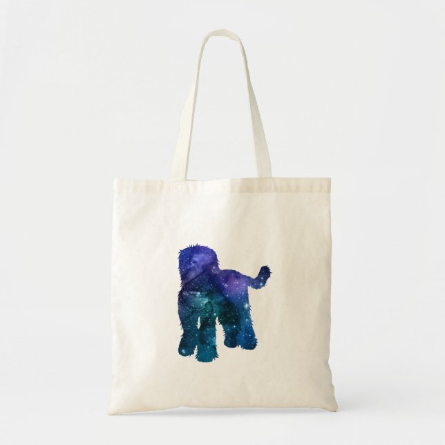 Tote Bag Goldendoodle Labradoodle Art Silhouette (Devant)