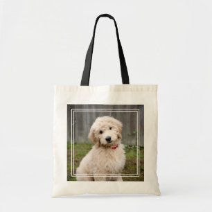 Tote Bag Goldendoodle Puppy Se Trouve Dans L'Herbe