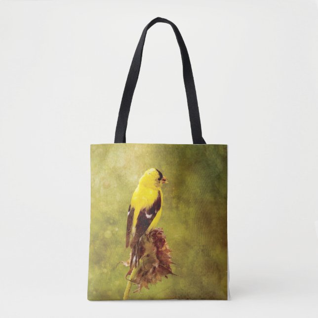 Tote Bag Goldfinch Designer All-Over-Print Handbag (Devant)