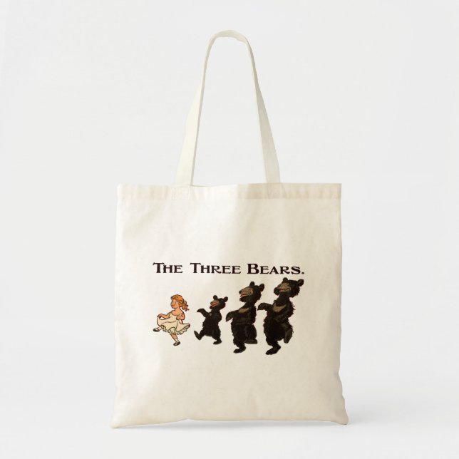 Tote Bag Goldilocks & The Three Bears - Livre pour enfants (Devant)