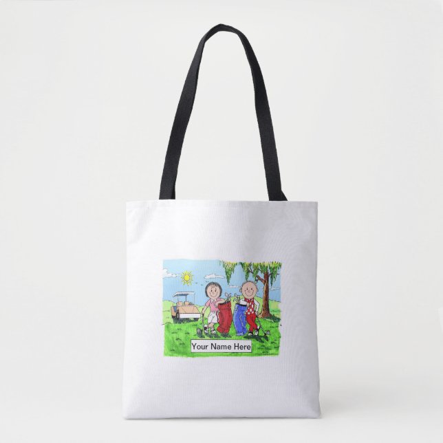 Tote Bag Golf Couple (Devant)