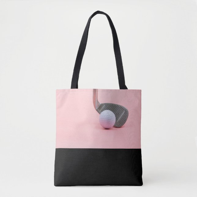 Tote Bag Golf de golf et fer à repasser sur une dame de gol (Devant)