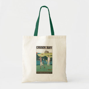 Tote Bag Golf de sport vintage en Écosse, golfeurs jouant a