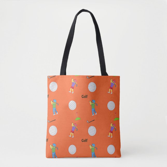 Tote Bag Golf en orange (Devant)