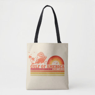 Tote Bag Golfe d'Amérique conception patriotique vintage-am