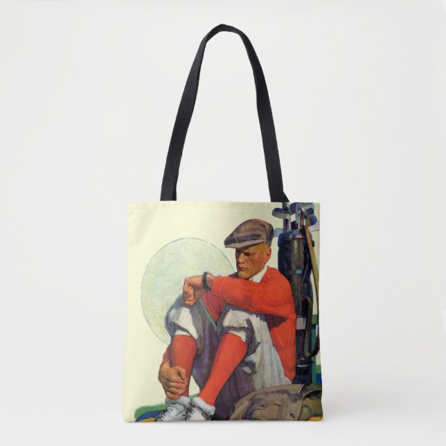 Tote Bag Golfeur en attente (Devant)