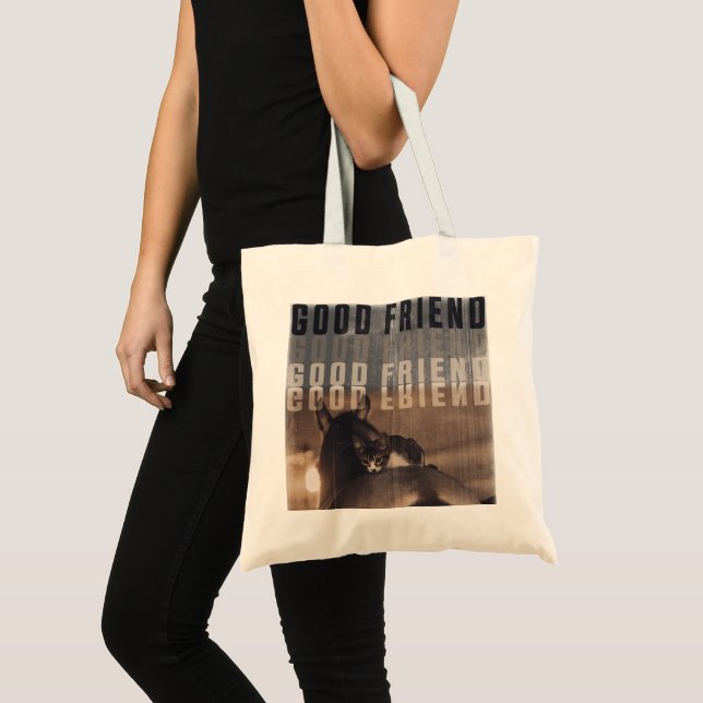 Tote Bag good friend-BW (Devant (produit))