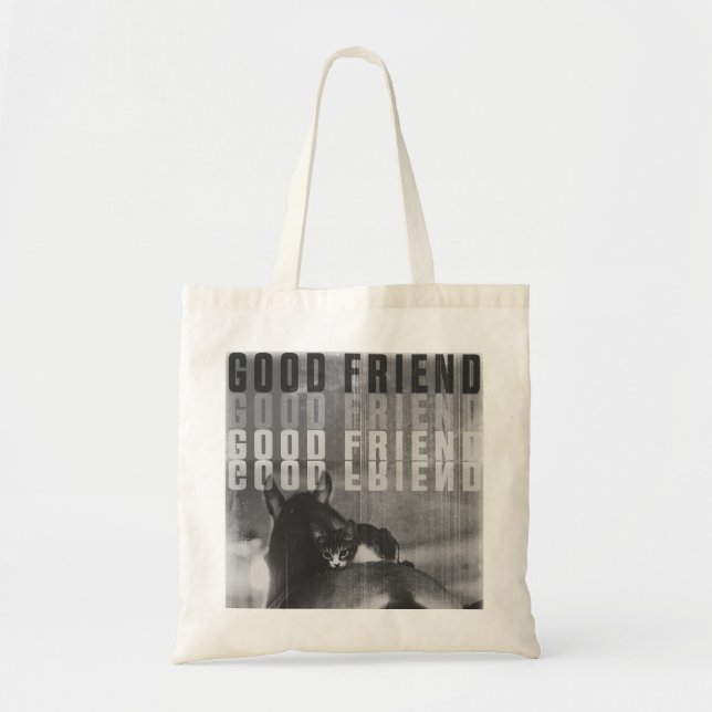 Tote Bag good friend-BW (Devant)