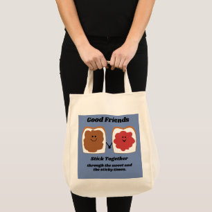 Tote Bag Good Friends Cute Cartoon Design