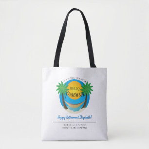 Tote Bag Goodbye Tension Hello Pension Retirez Beach
