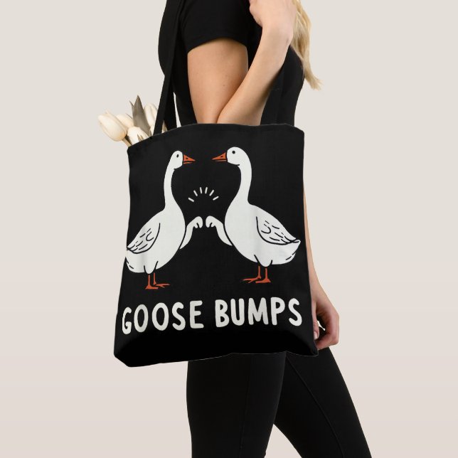 Tote Bag Goose Couple Drôle Oie Bosses Sarcastique Oie Lov (De près)