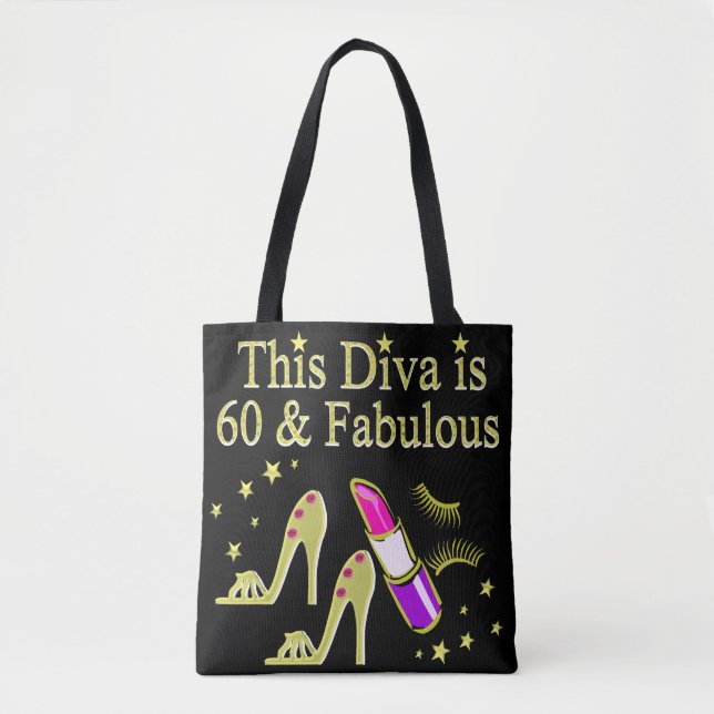TOTE BAG GORGEOUS GOLD 60E ANNIVERSAIRE HIGH HEEL DESIGN (Devant)