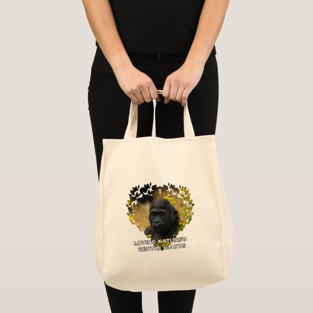 Tote Bag Gorilla Baby - Les gentils géants de la nature (Devant (produit))