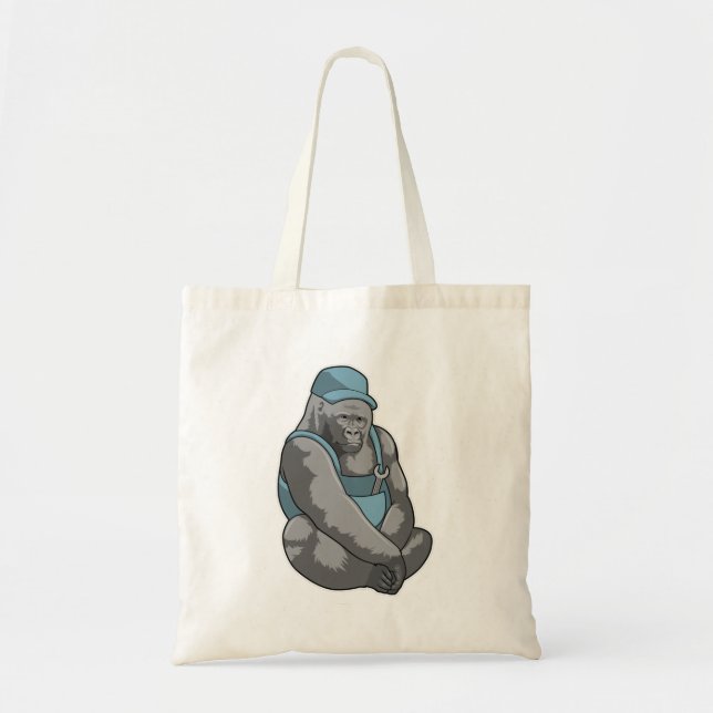 Tote Bag Gorilla comme artisan avec clé (Devant)