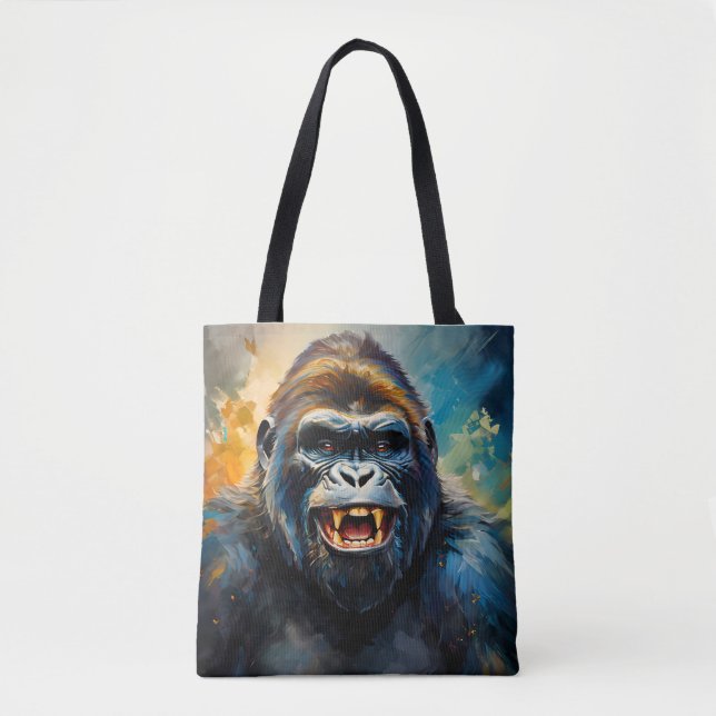 Tote Bag Gorilla grand sourire (Devant)