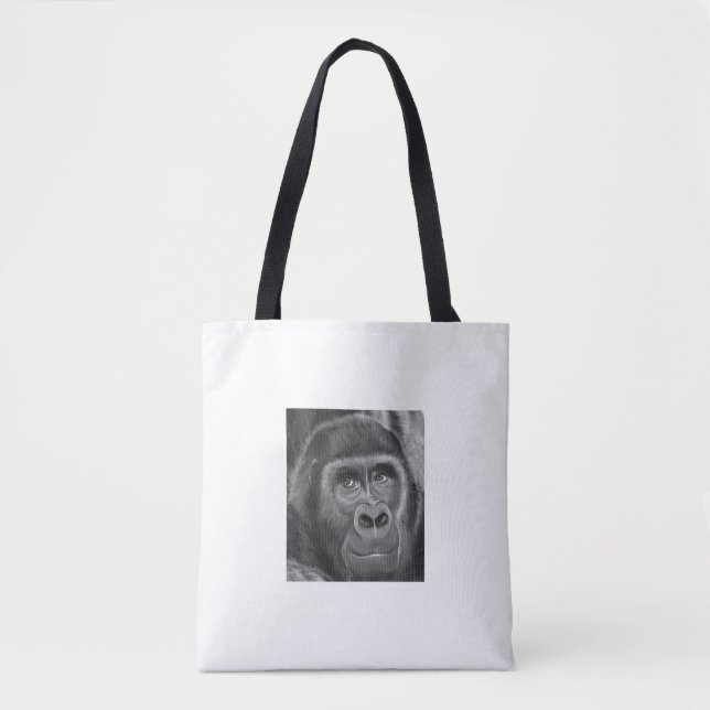 Tote Bag Gorilla sucking fingers Tote bag2  指しゃぶりのゴリラトートバッグ (Devant)