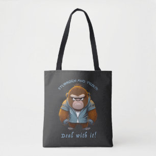 Tote Bag Gorilla Têtu Devoir Avec Elle Mignonne Adorable Dr