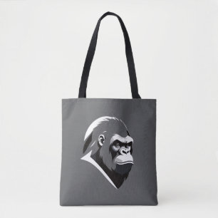 Tote Bag Gorilla Vector Art Animal Moderne Graphique Urbain