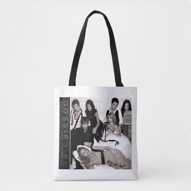 Tote Bag Gossip Girl Black and White Group Graphisme (Devant)