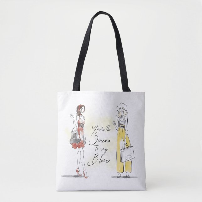 Tote Bag Gossip Girl - Vous êtes la Serena à mon Blair (Devant)