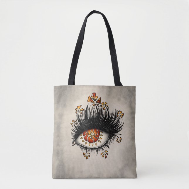 Tote Bag Goth étrange oeil art sorcier (Devant)
