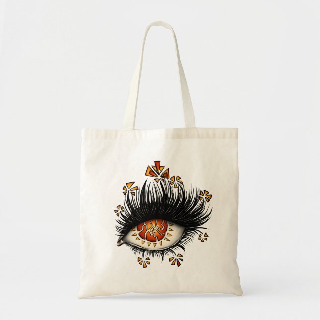 Tote Bag Goth étrange oeil art sorcier (Devant)
