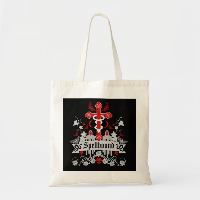 Tote Bag Goth Post Punk Mode (Devant)