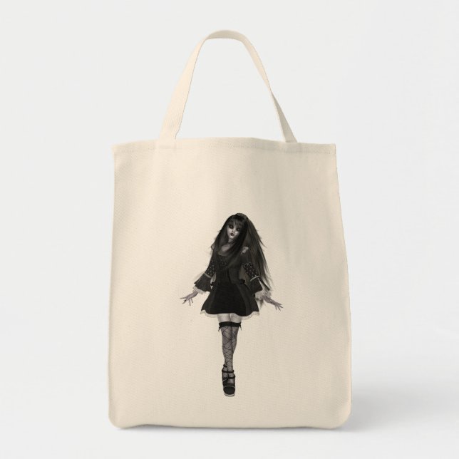 Tote Bag ♥ gothique collectable d'art de poupée de ♥ (Devant)