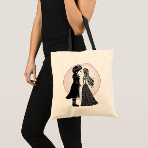 Tote Bag Gothique Emo Enfants Kiss Valentine's Day