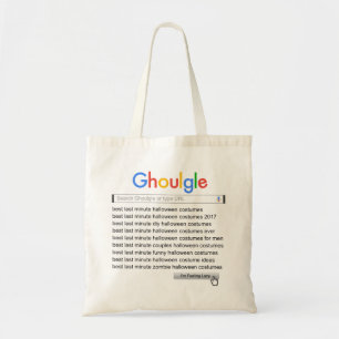 Tote Bag Goulgle Dernière minute Halloween Costume Recherch