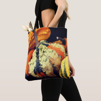 Tote Bag Gourmes Décoratives Colorées Vers L'Automne
