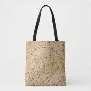 Tote Bag gouttelettes d'eau d'or