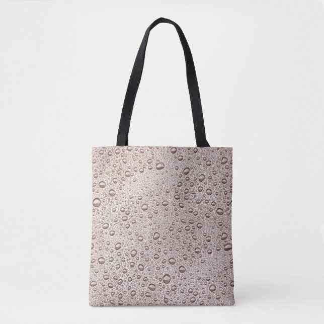Tote Bag gouttelettes d'eau Sepia (Devant)