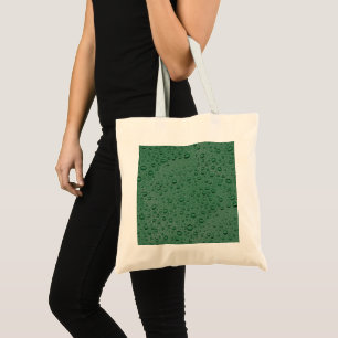Tote Bag gouttelettes d'eau vertes