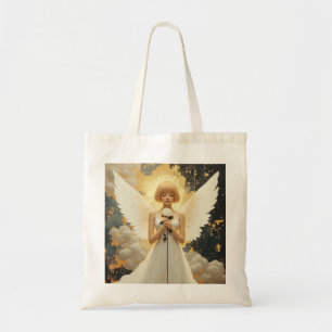 Tote Bag Grâce céleste Pretty Angel et Rose
