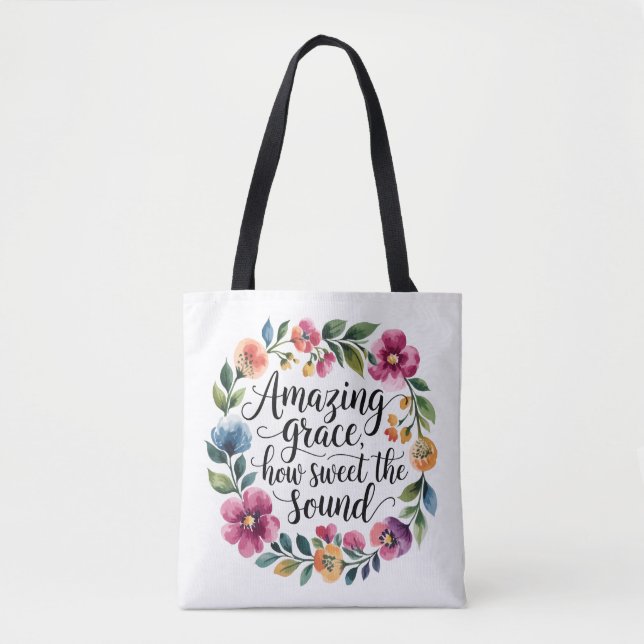 Tote Bag Grace Extraordinaire florale (Devant)