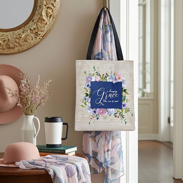Tote Bag Grâce incroyable floral   (Créateur téléchargé)