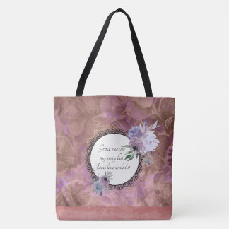 Tote Bag Grace Réécrit Mon Histoire Floral Tropical Fourre-