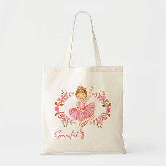 Tote Bag Graceful Ballerina Red-Head