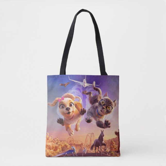 Tote Bag Gracie & Pedro : Animaux de compagnie à la Secourt (Devant)