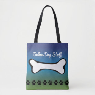 Tote Bag Gradient bleu accessoire de jouet de chien de