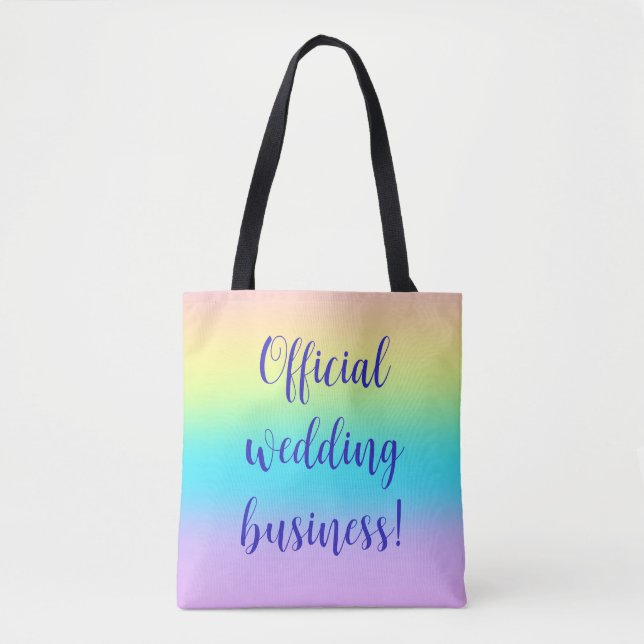 Tote Bag Gradient de Gorgeous Pastel (Devant)
