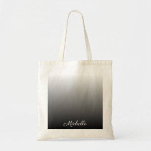 Tote Bag gradient personnel ombre blâmes of grey