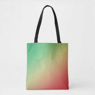 Tote Bag Gradient vert, jaune et rouge