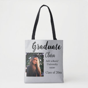 Tote Bag Graduation ajouter nom classe de 20xx félicitation