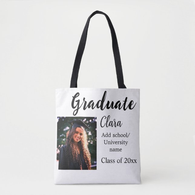 Tote Bag Graduation ajouter nom classe de 20xx félicitation (Devant)